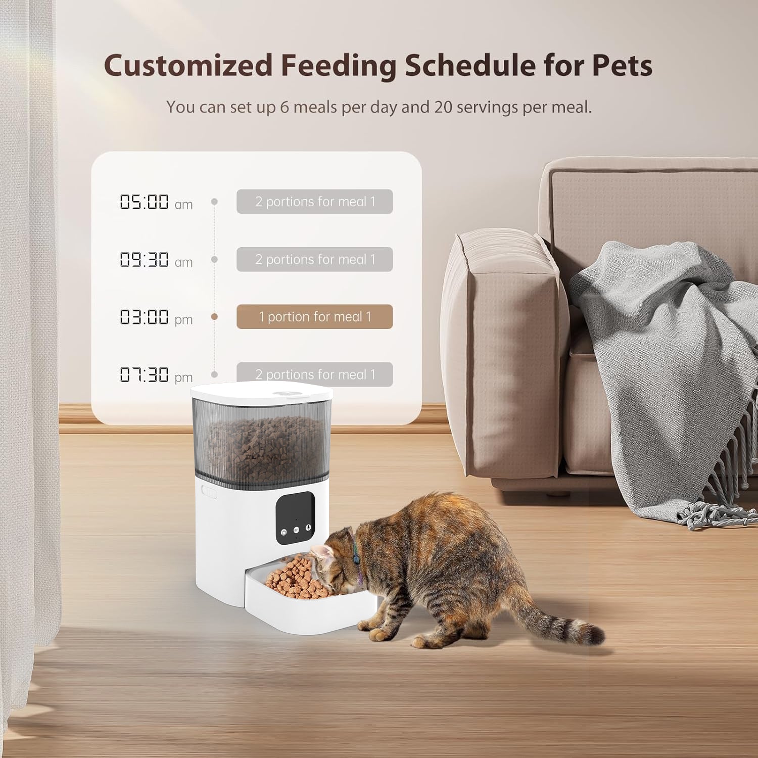 WiFi-Enabled Smart Pet Feeder with Voice & App Control