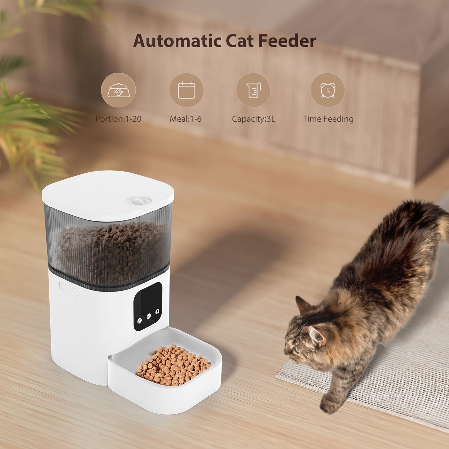 WiFi-Enabled Smart Pet Feeder with Voice & App Control