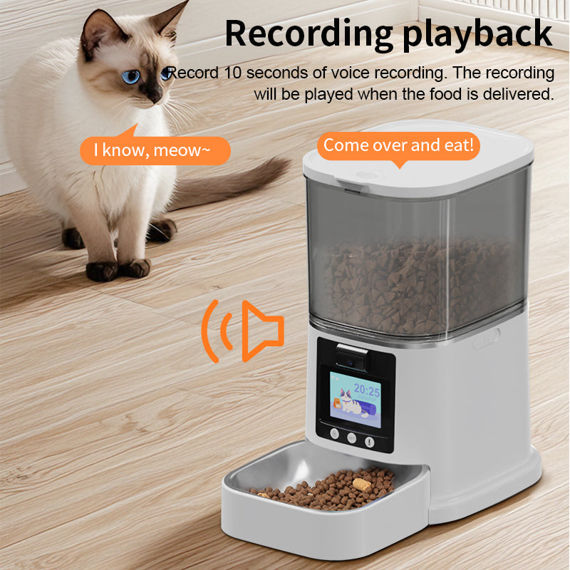 Smart Pet Feeder with Two-Way HD Video/Audio, 5G Wi‑Fi, Bluetooth & App Control