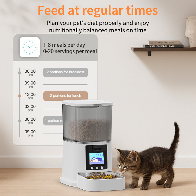Smart Pet Feeder with Two-Way HD Video/Audio, 5G Wi‑Fi, Bluetooth & App Control