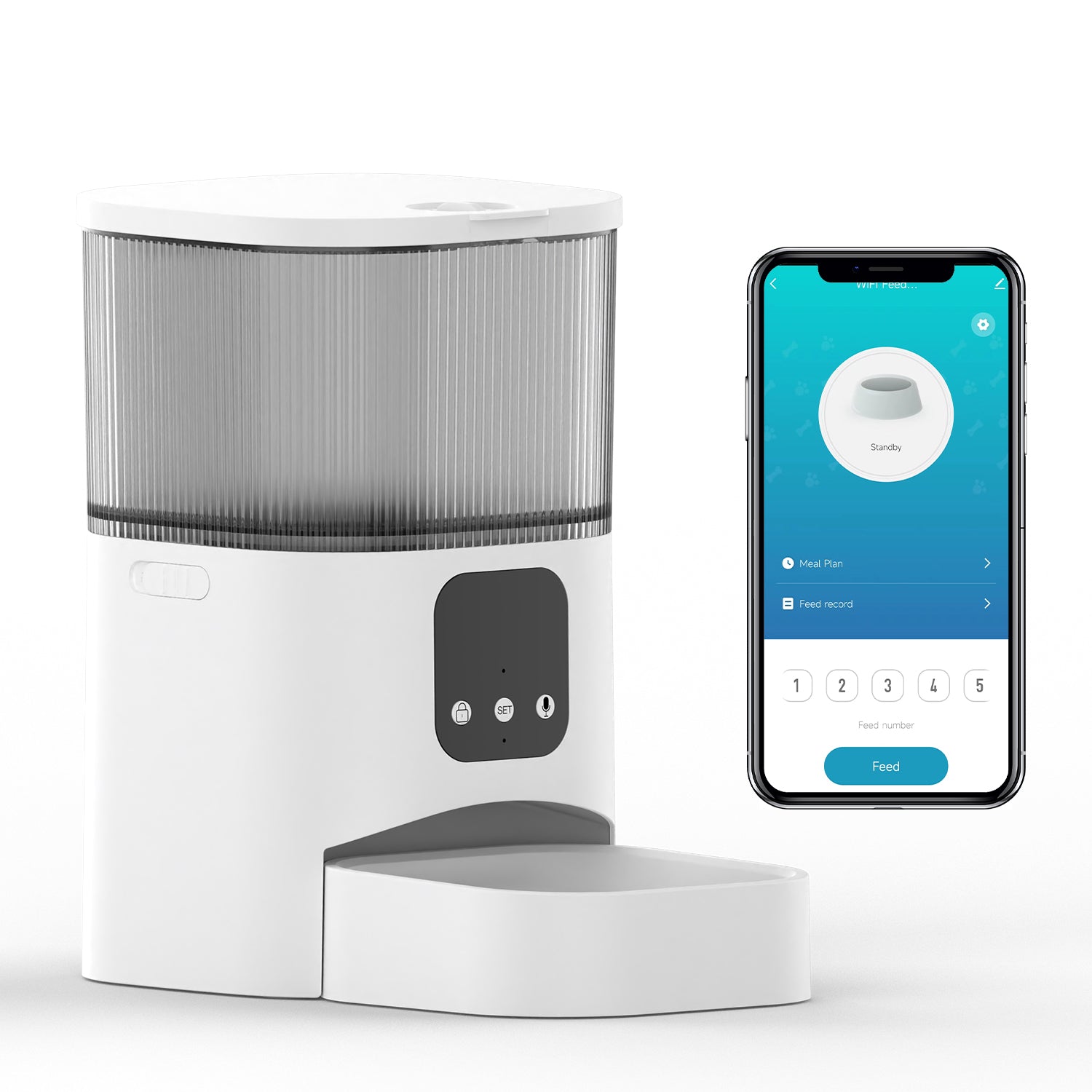 WiFi-Enabled Smart Pet Feeder with Voice & App Control